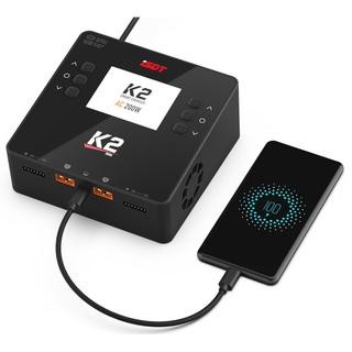 iSDT SMART CHARGER K2 DUO - 200/500W, 20A, 2x6S Lipo, integriertes Netzteil
